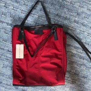 BURBERRY (new, tags on) Buckleigh Tote. Nylon/Red.